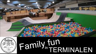 Blading in an indoor skatepark Terminalen Herning [upl. by Belldas]