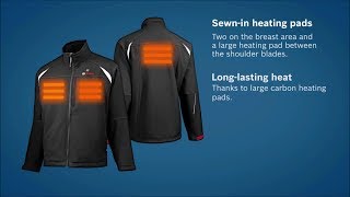 Bosch Heat  Jacket 108  12V Professional heated jacket [upl. by Nytnerb]