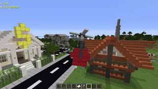 playing minecraft in mrcrayfish townwith mods [upl. by Arayc]