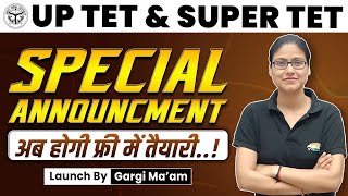 UP Teacher New Vacancy  UP TET SUPER TET Free Batch For UP TET SUPERTET Syllabus By Gargi Mam [upl. by Asiole694]