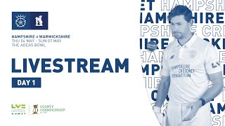 Live Stream Hampshire v Warwickshire  LV County Championship Day One [upl. by Brandyn]