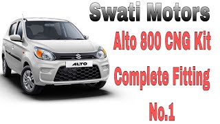 CNG Kit Fitting In Petrol Car Alto 800 Swati Motors 9896707822automobile car cng haryana [upl. by Suiluj324]