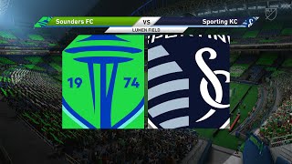 ⚽ Seattle Sounders vs Sporting Kansas City ⚽  🏆 Major Soccer league 09152024 🎮 PES 07 [upl. by Akcirret]