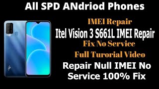 Itel Vision 3 S661L Null or 0000 IMEI Repair √ With Unlock Tool Easy Method [upl. by Kcirdorb]