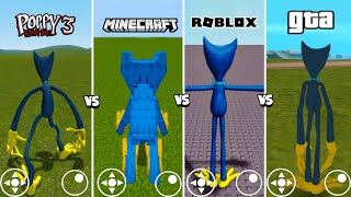 What if I Become Nightmare Huggy Wuggy MINECRAFT vs ROBLOX vs Poppy Playtime Chapter 3 [upl. by Eus427]