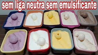 COMO FAZER 10 L DE SORVETE CASEIRO SEM LIGA NEUTRA SEM EMULSIFICANTE [upl. by Gingras]