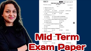 Mid Term Exam Paper  Class 9  Maharashtra Board [upl. by Kenay]