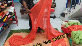 Georgette plain Sarees 250 only super 6 mtrs saree  Only sarees available at lakshmis maguva [upl. by Anaiq981]