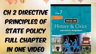 CIVICS CH 2 DIRECTIVE PRINCIPLES OF STATE POLICY ICSE BOARDCLASS 7 FULL CHAPTER IN ONE VIDEO [upl. by Alyahs]