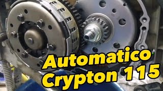 ⚙️Crypton 115 Problema Jalonea al arrancar Solución Cambio de Automatico 🔧 automatico crypton [upl. by Leontina276]