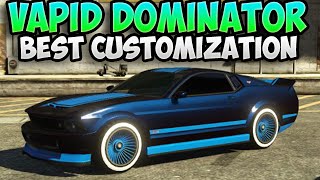 GTA 5  quotVapid Dominatorquot Best Car Customisation ep 11 BCC [upl. by Aikram259]