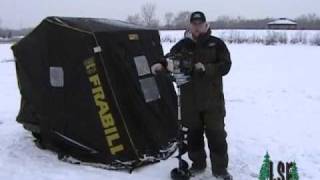 Minnesota Ice Fishing  Strikemaster Auger [upl. by Aluor435]