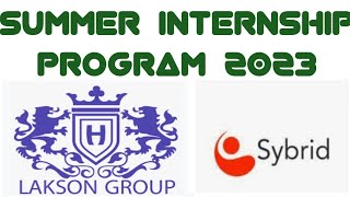 How to apply Lakson Group summer internship program 2023 in Pakistan  Sybrid internship 2023 [upl. by Ellennoj681]