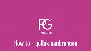 Hoe breng je gellak aan  Pink Gellac  Manicure set LEDlamp L [upl. by Aisitel]