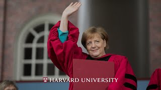 German Chancellor Angela Merkels address  Harvard Commencement 2019 [upl. by Nrevel]