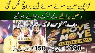 Moye Moye Fast Food amp Pizza  Tasty Food Karachi Branch  Burger Sandwich Zinger Roll Paratha [upl. by Selig]