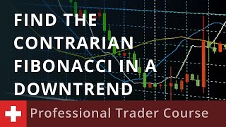 trading Fibonacci Find the Contrarian Fibonacci in a Downtrend [upl. by Rachael]