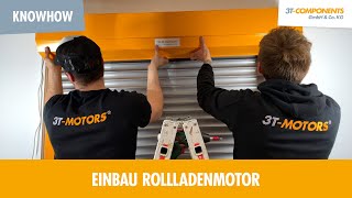 Einbau Rollladenmotor Vorbaurollladen  Einstellung Endlagen 3TMOTORS [upl. by Ynottirb]