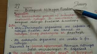 Nitrogen Fixation 2 Biological mechanism [upl. by Ajim]