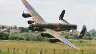 GIANT 16 SCALE RC AVRO LANCASTER 17ft SPAN  MWM WARBIRDS MODEL AIRCRAFT SHOW BARTONS POINT  2012 [upl. by Ahseka864]