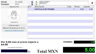 Como hacer una Factura directa Punto de Venta MyBusiness POS v20 [upl. by Eldwin]