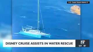 Disney Cruise Assists In Water Rescue [upl. by Justino]