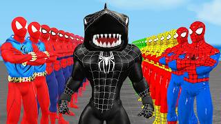 Siêu nhân nhện🔴Spider Man Birthday Attacked by Bad Guy Joker vs Dinosaur T rex vs Team spider man 2 [upl. by Arracot]