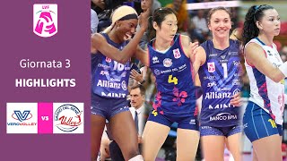 Milano  Scandicci  Highlights  3 Giornata Campionato 2324  Lega Volley Femminile [upl. by Atikcir963]