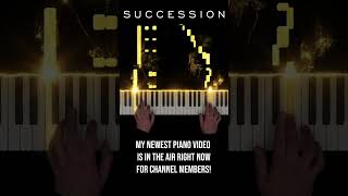 Succession Theme Song Piano Easy Version tvthemesongs succession nicholasbritell easypiano [upl. by Adolpho]