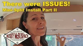 Fixing Minisplit AC Leak in our Skoolie  AC Part 2 [upl. by Eart]