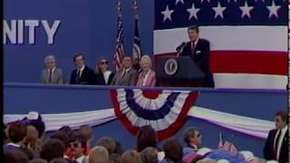 President Reagans Remarks at a ReaganBush 84 Rally in Endicott New York on September 12 1984 [upl. by Olcott]