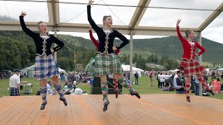 Seann Triubhas or Shawn Trews Highland dance competition during 2023 Ballater Highland Games [upl. by Atela]