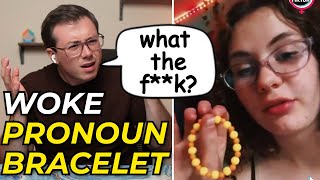 Woke White Girls MindBlowing Explanation of Pronoun Bracelets [upl. by Nnagrom]