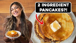 Pancakes with Just 2 Ingredients Keto Low Carb and Low Calorie [upl. by Weismann778]