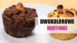 Zdrowe muffinki z mąki kokosowej w dwóch kolorach [upl. by Chuu]