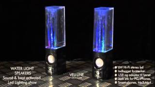 Water Light Speakers fra Bilka [upl. by Erodavlas]