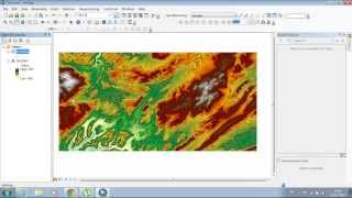 Création des courbes de niveau à partir dun DEM  MNT sous ArcMAP Tutoriel [upl. by Ralfston]