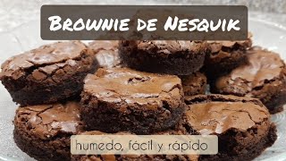 Brownie con Nesquik  húmedo fácil y rápido  Recetas Sofi [upl. by Adnilec]