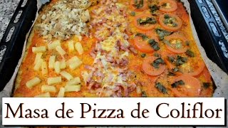 Masa de Pizza de Coliflor Las Recetas del Hortelano [upl. by Marielle305]