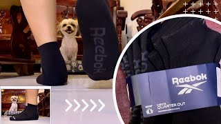 Reebok Quarter Cut Socks 6 pack  unboxing amp on feet  Azo Edition [upl. by Navaj]