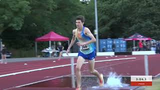 Mens 2000m Steeplechase A  British Milers Club Grand Prix  Birmingham University 2024 Full Race [upl. by Latsyrc]