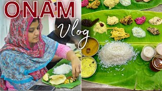 Onam 2023  Preparing Onam Sadhya Recipes  Vegetarian Meal  Family Vlog  Easy Sambar  Paayasam [upl. by Jessamine]