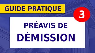 DÉMISSION  LE DÉLAI DE PRÉAVIS 11ter [upl. by Amaleta875]