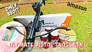 How Powerful Is a Pistol Crossbow  Bear Archery Desire XL  REVIEW [upl. by Ocir231]