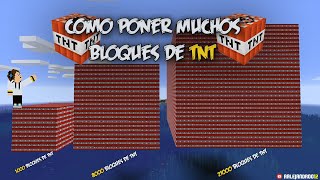 Como poner muchos bloques de TNT en Minecraft  Minecraft Tutorial [upl. by Noterb]