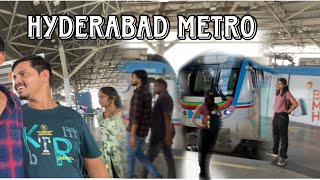 Hyderabad Metro Travel Vlog Mas Vlogs [upl. by Sigvard]