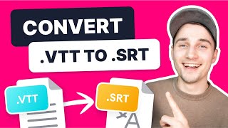 How to Convert VTT to SRT  FREE Online Subtitle Converter [upl. by Lisa]