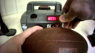 Pressure Testing a Football to NFL Standards DeflateGate [upl. by Sihonn]