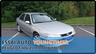 TEST AUTO YOUNGTIMER  PEUGEOT 406 2L HDI 110 ST 2000 [upl. by Aowda360]