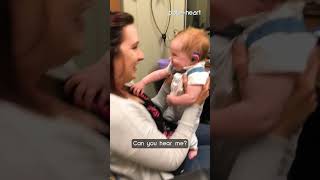 Deaf Baby Gets Hearing Aids and Hears Moms Voice for the First Time  Shorts [upl. by Anidam]